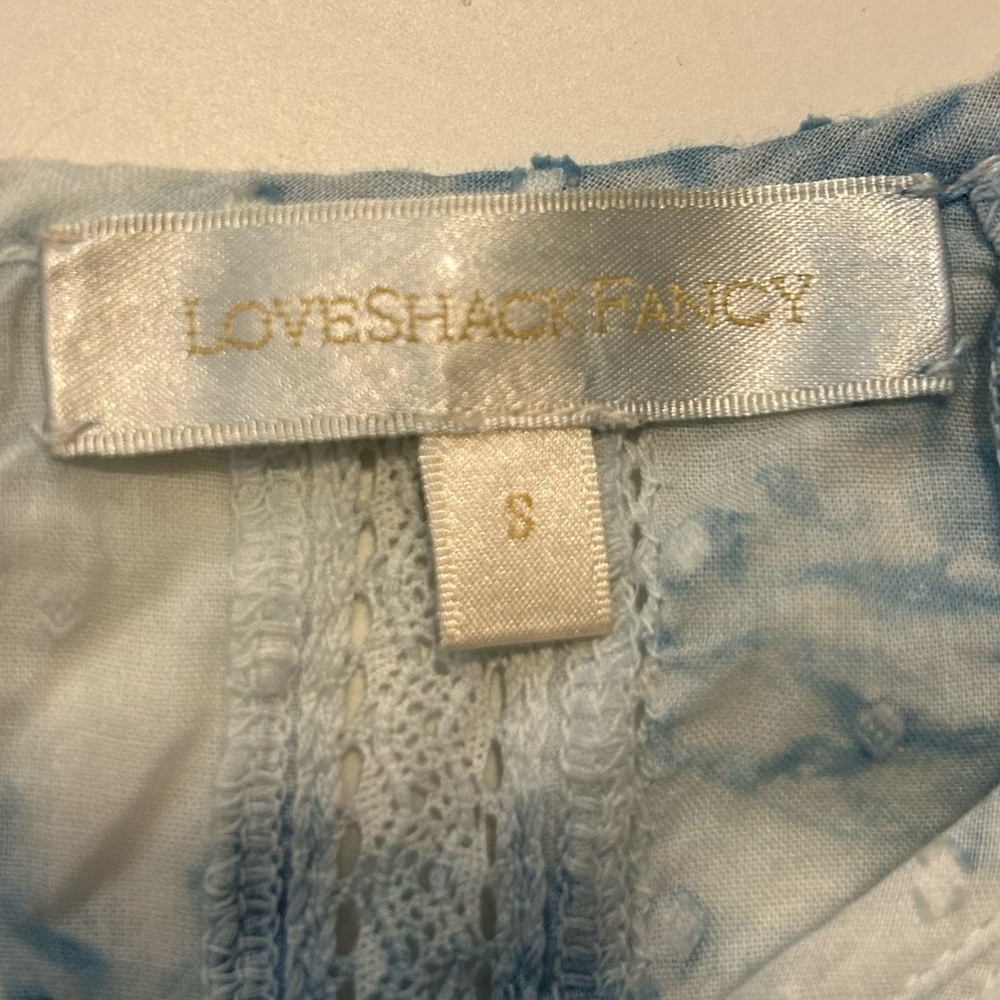 LoveShackFancy Natasha Ruffle Mini Dress - Picture 6 of 8
